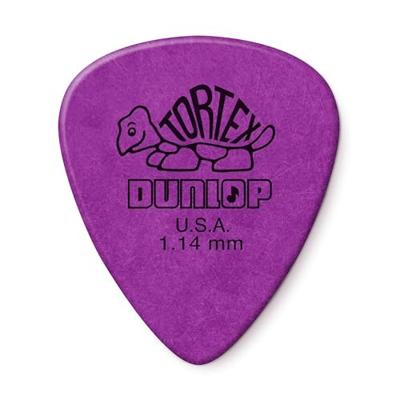 Dunlop Tortex Standard 1.14mm 12-pack plectrumset paars