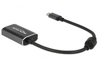 DeLOCK usb-c (male) > mini displayport (female) met pd functie adapter (donkergrijs, 0,2 meter) - thumbnail