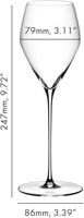 Riedel Wijnglazenset - Champagneglazen - Flutes - Veloce - 570 ml - 4 Stuks - thumbnail