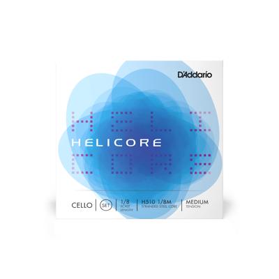 D&apos;Addario H510 1/8M Helicore Cello String Set 1/8 Scale,Medium Tension Cello snarenset