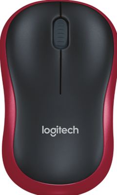 Logitech M185 Rood Draadloze Muis Logitech M185 Rood Draadloze Muis