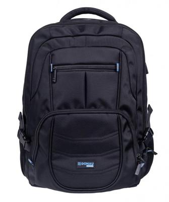 Donau Travel rugzak Amsterdam, 35 l, 17 inch, zwart