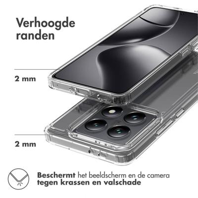 Accezz Xtreme Impact Backcover voor Xiaomi 14T Pro Telefoonhoesje Transparant Accezz Xtreme Impact Backcover voor Xiaomi 14T Pro Telefoonhoesje Transparant
