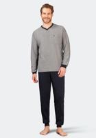 Verticaal gestreepte heren pyjama Hajo - thumbnail