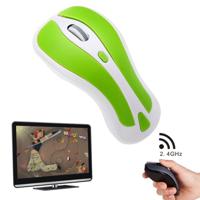 PR-01 6D Gyroscope Fly Air Mouse 2.4G USB Receiver 1600 DPI Wireless Optical Mouse for Computer PC Android Smart TV Box (Green + White) - thumbnail