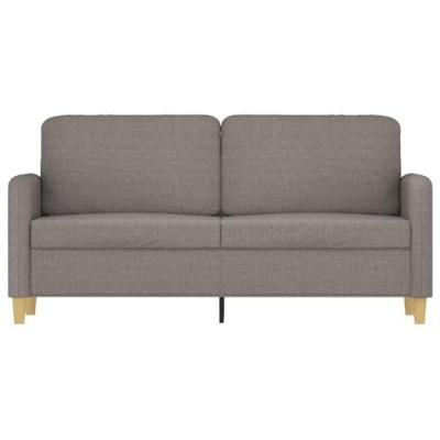Tweezitsbank 140 cm stof taupe
