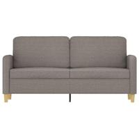 Tweezitsbank 140 cm stof taupe - thumbnail