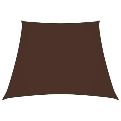 VidaXL Zonnescherm trapezium 3/4x3 m oxford stof bruin