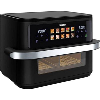 Tristar FR-9078 Airfryer 10 l 2800 W BPA-vrij, Anti-aanbaklaag, LC-display Zwart, RVS