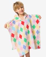 HEMA Kinderponcho 60x60cm velours circus (multicolor) - thumbnail
