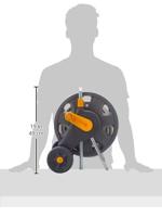 Tuinslanghaspel verrijdbaar compleet met 20m slang voorgemonteerd - thumbnail