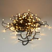 S.I.A. LED Verlichting 320LEDs 240 cm Warm Wit Licht Zwart - thumbnail