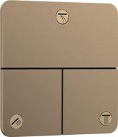 Hansgrohe ShowerSelect Comfort Q stopkraan inbouw voor 3 functies, Brushed Bronze - thumbnail