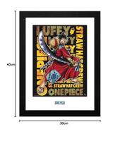 One Piece Framed Print - Luffy in Wano (30x40cm) - thumbnail