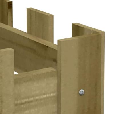 Plantenbak verhoogd hekontwerp 200x30x30 cm gempregneerd hout Plantenbak verhoogd hekontwerp 200x30x30 cm gempregneerd hout