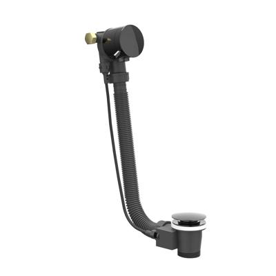 Badoverloop Vulcombinatie IVY Zwart Chroom PVD