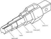 Gedore 4630940 Getrapte sleutel - thumbnail