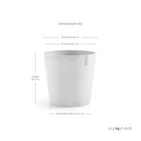 Ecopots Amsterdam Puurwit Ø59 x H55.5 cm - thumbnail