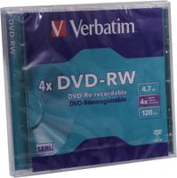 Verbatim 43285 DVD-RW disc 4.7 GB 5 stuk(s) Jewelcase Herschrijfbaar - thumbnail