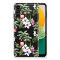 Samsung Galaxy A13 | A04s | TPU Hoesje | Flamingo Palms - thumbnail
