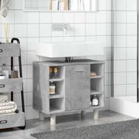 Badkamerkast 60x32x53,5 cm spaanplaat betongrijs - thumbnail