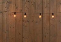 Premium Solar 10 Partylights 6Cm Led Classic 10M/3M Aanloopsnoer Zwart /Met Steker En Clip kerstverlichting Anna's Collection - Annas collection - thumbnail