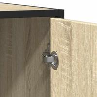 Dressoir 92x35x76 cm bewerkt hout sonoma eikenkleurig - thumbnail
