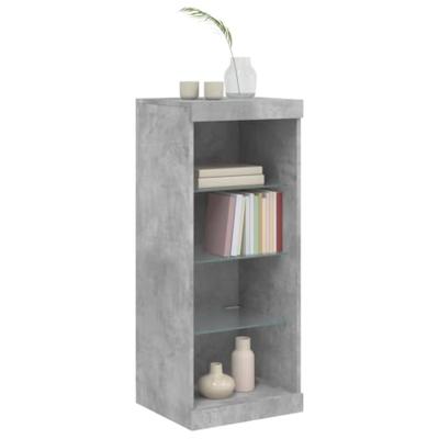 Dressoir met LED-verlichting 41x37x100 cm betongrijs