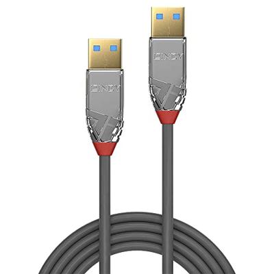 LINDY 36627 2m USB 3.0 Type A kabel, Cromo Line antraciet