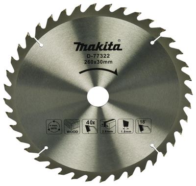 Makita D-77322 Cirkelzaagblad 1 stuk(s)