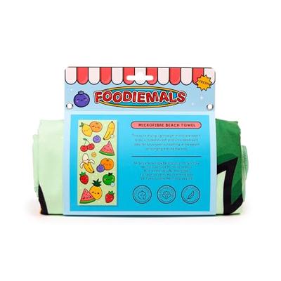 Foodiemals Watermeloen & Zomerfruit Microvezel Strandhanddoek