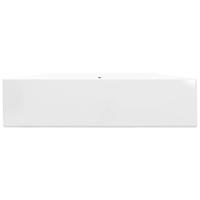 VidaXL Wastafel met kraangat rechthoekig 60x46 cm keramiek wit - thumbnail