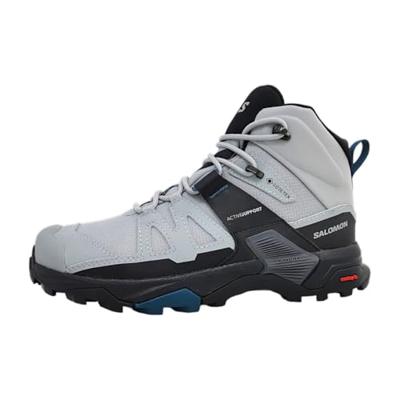 Salomon X ULTRA MID WIDE GTX Hoge Wandelschoen Dames Quarry/Black/Legion Blue 7,5 Salomon X ULTRA MID WIDE GTX Hoge Wandelschoen Dames Quarry/Black/Legion Blue 7,5