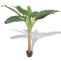 VidaXL Kunst bananenboom plant met pot 150 cm groen - thumbnail