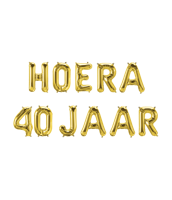 Folie ballon hoera 40 jaar - thumbnail