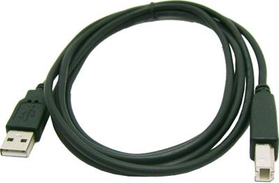 3GO 1,8 m USB 2.0 A/B USB-kabel (1,8 m, USB A, USB B, 480 Mbps, zwart)
