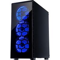 Inter-Tech cxc2 midi tower behuizing (zwart | 3x usb-a | window) - thumbnail