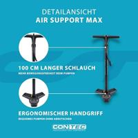 CONTEC vloerpomp "air support max" ct hand compressor air support max black/green - thumbnail