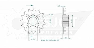 ESJOT Sprocket 525 16z racing