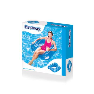 Bestway Opblaastoel met Kussen 102x94 cm Strand en Zwembad 43097 - thumbnail