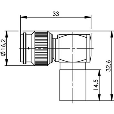Telegärtner 100023722 100023722 TNC-connector Stekker, haaks 50 Ω 1 stuk(s) Telegärtner 100023722 100023722 TNC-connector Stekker, haaks 50 Ω 1 stuk(s)