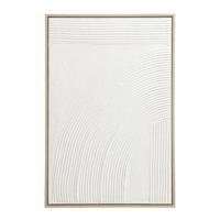 Schilderij 3D Art - wit - canvas/hout - 90x60 cm - thumbnail