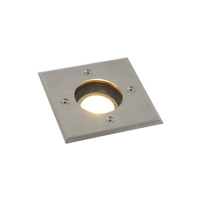 LED's Light RVS LED Grondspot inbouw vierkant - Voor oprit en tuin - IP67 waterdicht - Zilver