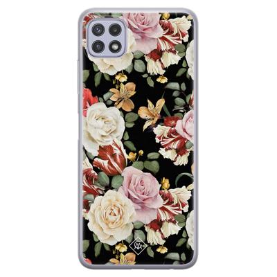 Samsung Galaxy A22 5G siliconen hoesje - Flowerpower Samsung Galaxy A22 5G siliconen hoesje - Flowerpower