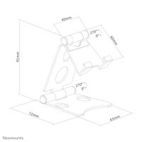 Neomounts Telefoon Stand DS10-150SL1 Telefoonhouder Zilver - thumbnail