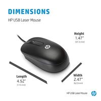 Optical Mouse - Muis - optisch - 3 knoppen - met bekabeling - USB - zwart - thumbnail