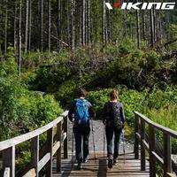 VIKING CARBO LITE TREKKINGSTOKKEN ZWART/LIMOEN - thumbnail