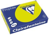 Clairefontaine Trophée Intens, gekleurd papier, A4, 80 g, 500 vel, fluo groen - thumbnail