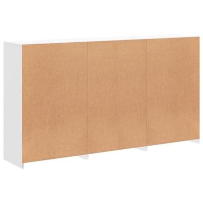 Dressoir met LED-verlichting 181,5x37x100 cm wit
