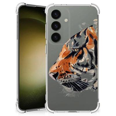 Back Cover Samsung Galaxy S24 Watercolor Tiger Back Cover Samsung Galaxy S24 Watercolor Tiger